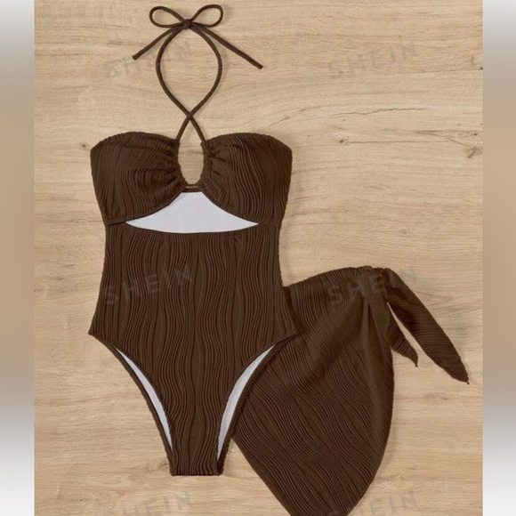 Brown one piece body suit - Picture 3 of 7